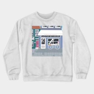 Cafe Street View Crewneck Sweatshirt